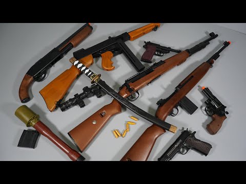 WW2 Toy Gun Airsoft Gun - M1 Carbine - Kar98K - Japan Samurai -REALISTIC TOY GUNS Toy Gun collection