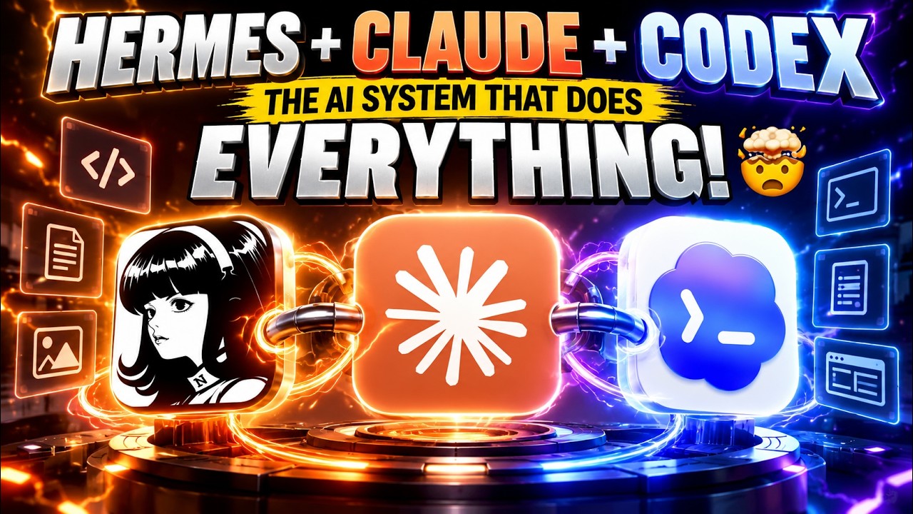 Hermes + Claude + Codex — The AI System That Does EVERYTHING! 🤯