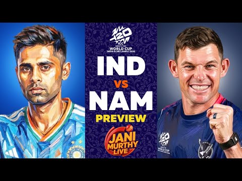 India vs Namibia Match Preview | ICC T20 World Cup 2026 | Live with Jani🔴