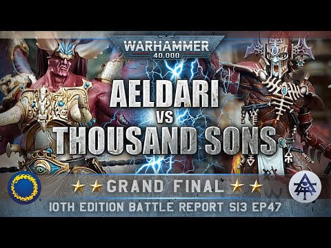 Aeldari vs Thousand Sons Chaos Space Marines Warhammer 40K Battle Report 10th Edition 2000pts