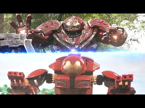 LEGO Avengers Infinity War | Hulkbuster VS Cull Obsidian Scene | Wakanda Battle | Lego VS Movie