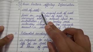 BASIC FACTORS AFFECTING DEPRECIATION | ACCOUNTING | FINANCIAL ACCOUNTING [DEPRECIATION]