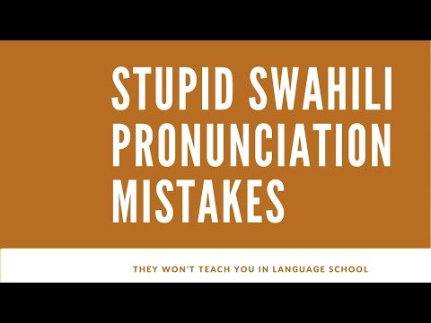 Ghali vs Gali | And Other Stupid Swahili Pronunciation Mistakes