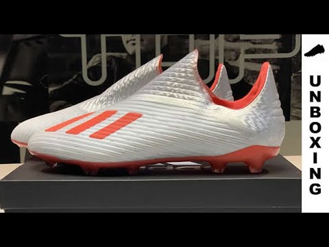 adidas X 19+ FG/AG 302 Redirect - Silver Metallic/Red/Footwear White Kids