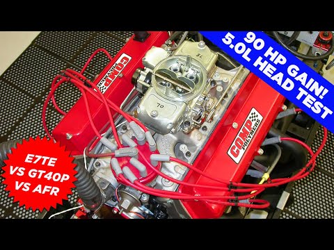 HOW TO ADD 90 HP TO A 5.0L FORD! 302 HEAD TEST-E7TE v GT40P v AFR 165. ARE ALUM HEADS REALLY BETTER?
