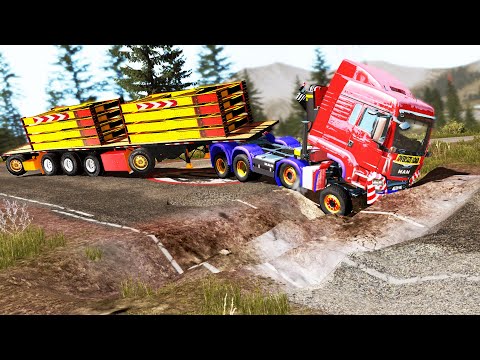 Trucks vs Potholes #58 | BeamNG.DRIVE