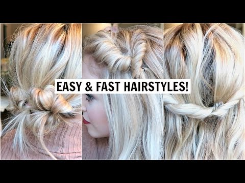 4 Cute Hairstyles for Short / Medium Hair Tutorial Cute Girls Hairstyles & Braids Video