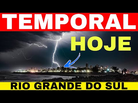 🔴🌪️FORTE TEMPORAL nesta tarde no RIO GRANDE DO SUL veja regiões 😱