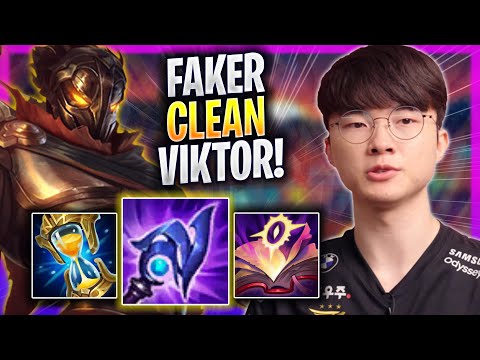 FAKER IS SO CLEAN WITH VIKTOR! - T1 Faker Plays Viktor MID vs Akshan! | Season 2023