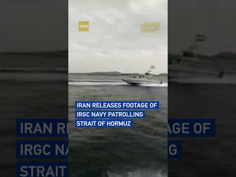 Iran releases footage of IRGC Navy patrolling Strait of Hormuz #worldnow