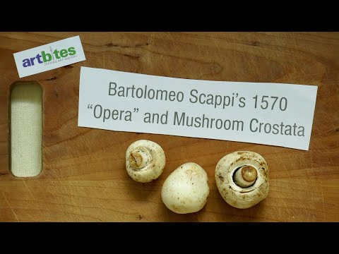 Bartolomeo Scappi's 1570 "Opera" and a Simple Mushroom Crostata
