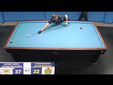 LIGA CATALANA 3 BANDAS 1ª DIV. - SANT ADRIÀ A (J. HERNANDEZ) - CB BARCELONA (A. GUTIERREZ)