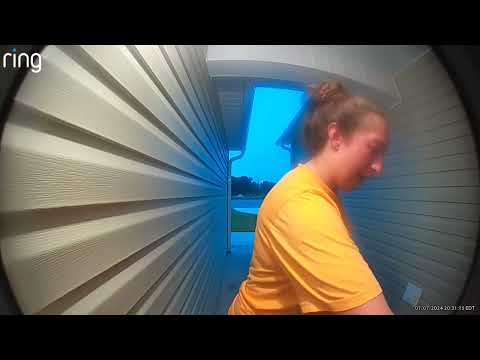 Sometimes frogs scare even the strongest of moms