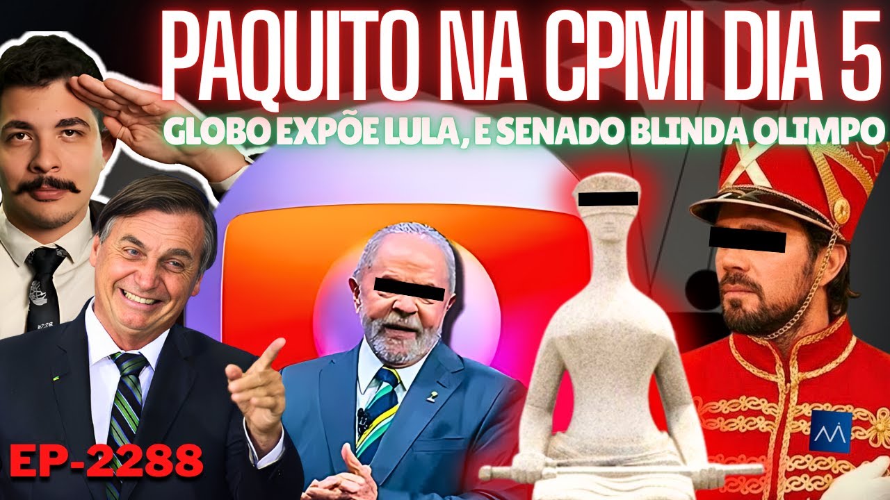 Master: PAQUITO na CPMI dia 5, Globo EXPÕE Lula, e Senado BLINDA Olimpo + Os Técnicos Tão DEVENDO.