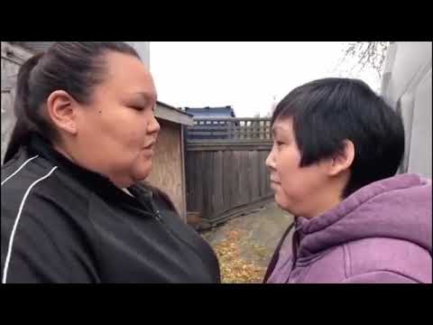 Inuit throat singers: Kathy Keknek and Janet Aglukkaq