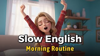 Morning Routine 🎧 Slow & Clear English for Beginner Learners