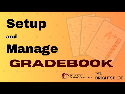 Set Up And Enter Grades D2l Brightspace Gradebook
