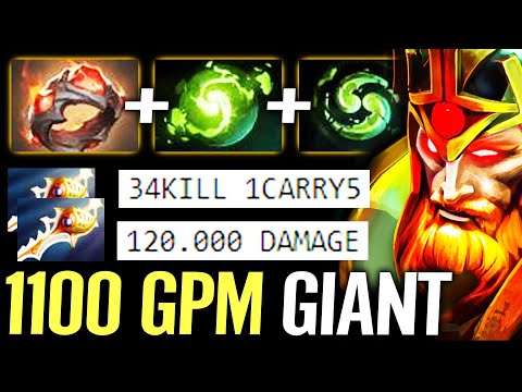 🔥 1100 GPM Giant Wraith King — 34KILL WTF 120.000 DMG 1 Carry 5 MOST EPIC Game Dota 2 Pro