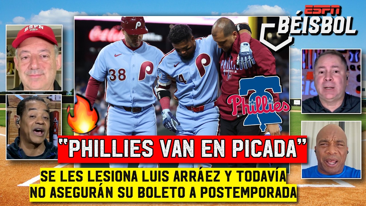 LUIS ARRÁEZ sale LESIONADO y los PHILLIES aún no logran METERSE en la POSTEMPORADA | ESPN Beisbol