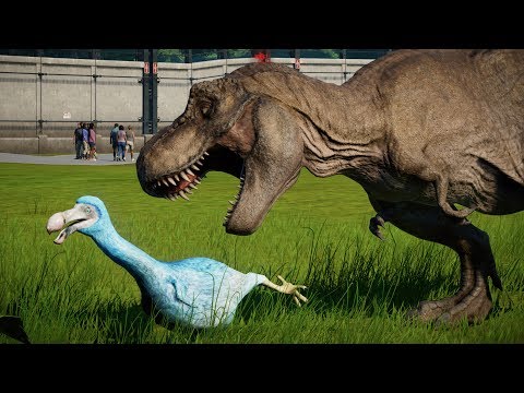 DODO vs T-REX - Jurassic World Evolution Dinosaurs Battle