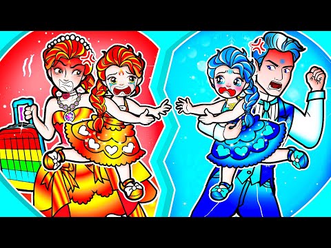 [🐾paper dolls🐾] Fire and Ice Frozen Elsa Love Family Mother and Daughter | Rapunzel Family