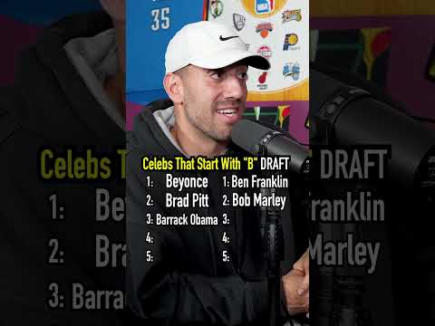 Celebs That Start With “B” Draft!! Comment Who Won! #shorts