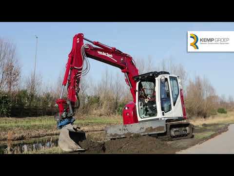 Kobelco SK75SR-7 voor Van der Spek | groen, grond & infra