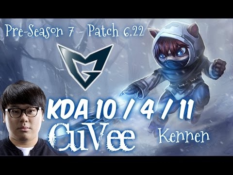 SSG CuVee KENNEN AD vs ZAC Top - Patch 6.22 KR