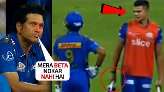 Sachin Tendulkar broke down badly when he saw his son Arjun working like a poor servant in MI vs CSK