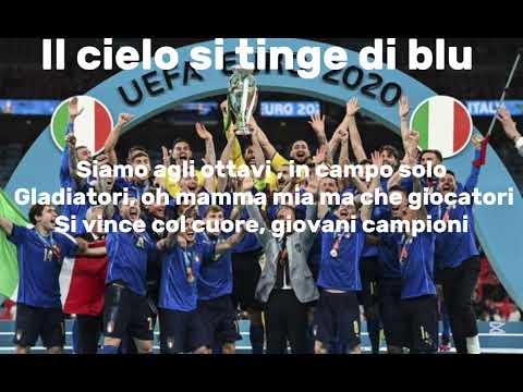 Il cielo si tinge di blu - testo e canzone