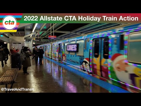 2022 Allstate CTA Holiday Train Action - ALL RAIL ('L') LINES