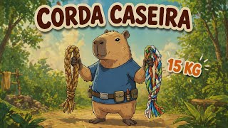 Aprenda a fazer corda com 2 materiais - e passar no teste de 15 kg