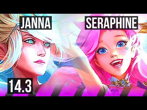 JANNA & Vayne vs SERAPHINE & Smolder (SUP) | 3/1/14, 400+ games | EUW Challenger | 14.3