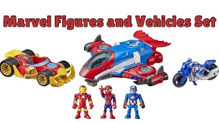 Marvel Action Figure and Vehicle 3 Set (Toy Review)