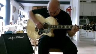 Video thumbnail for I love my new Epiphone EJ-200 CE/N electro-acoustic guitar! by smilerman1