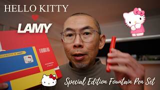 Lamy x Hello Kitty Special Edition Fountain Pen Set Unboxing and Review