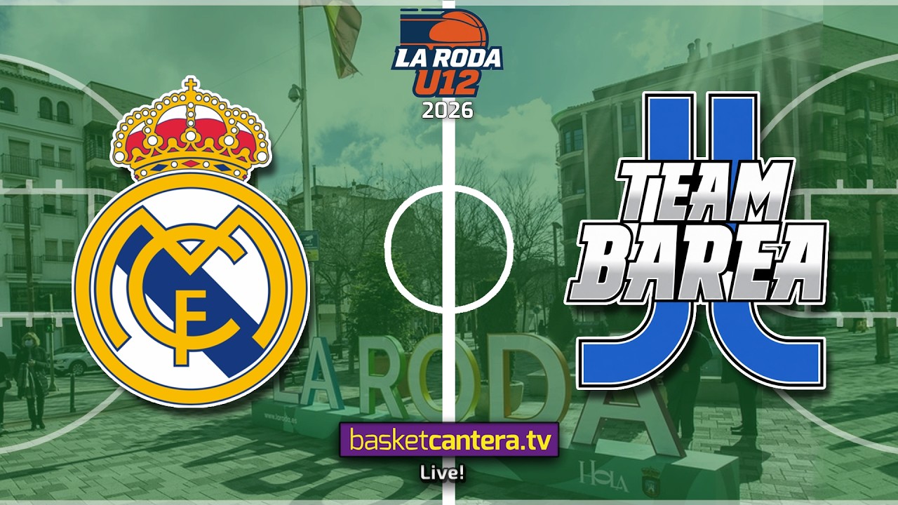 #Directo U12M. REAL MADRID vs TEAM BAREA. 3/4 PUESTO.- Torneo Alevín Masc. La Roda Future Stars 2026
