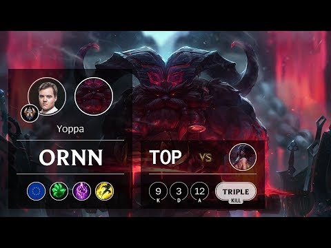 Ornn Top vs Akali - EUW Challenger Patch 9.24