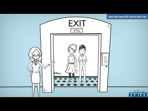 send (one) away with a flea in (one's) ear