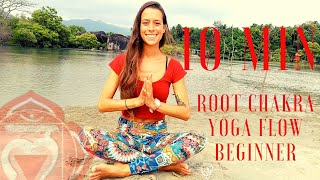 10 Min Beginner | Root Chakra Yoga Flow I Method for Grounding