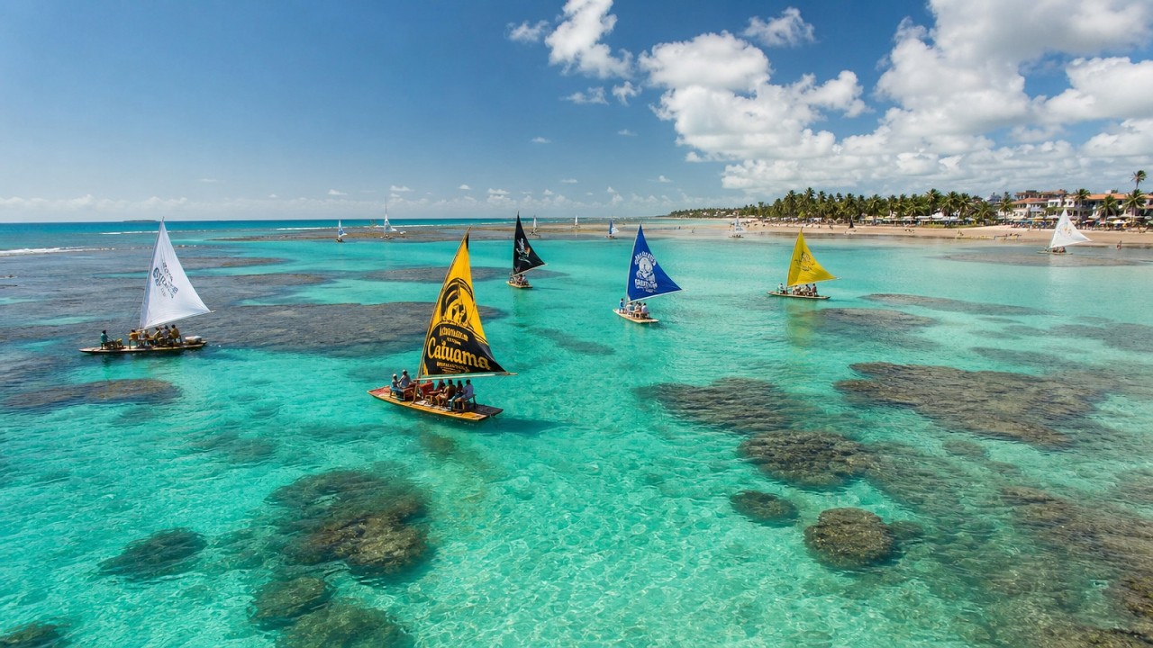 Live webcam view of Porto de Galinhas Beach & Boats