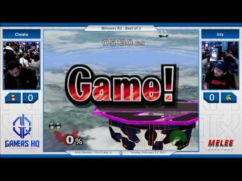 GHQ Weekly [2/12/17] - Cheato (C. Falcon, Peach) vs. Izzy (Luigi) - SSBM - Winners R2