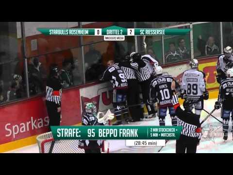 DEL2: 14.11.2014 - Starbulls Rosenheim vs. SC Riessersee 1:4 (incl. Szene zur Matchstrafe von Frank)