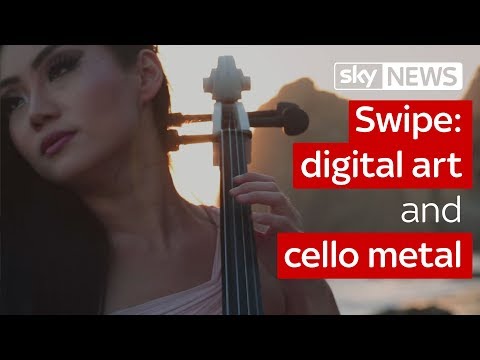 Swipe | Digital art & cello metal "goddess" Tina Guo