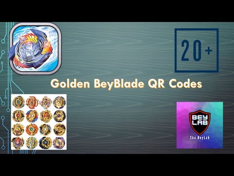 TODOS QR CODES BEYBLADES DE OURO EM 4K! ALL GOLDEN BEYBLADES QR