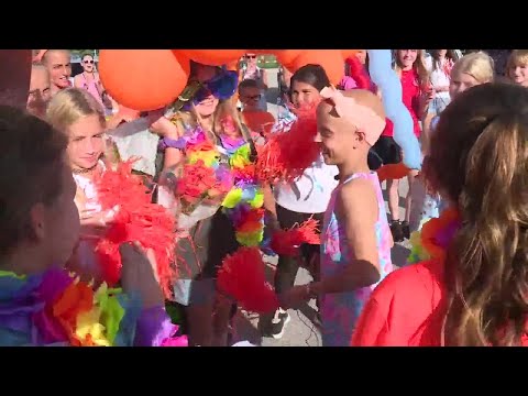 #LunaStrong: Jupiter girl gets surprise celebration after last chemotherapy treatment