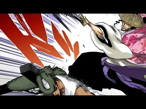 Shunsui & Nanao against Lille Barro (Manga). [SFX]