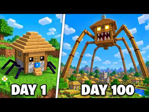 ハウスヘッドモンスターに変身して100日間サバイバル【 マイクラ / マインクラフト 】