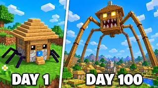 ハウスヘッドモンスターに変身して100日間サバイバル【 マイクラ / マインクラフト 】