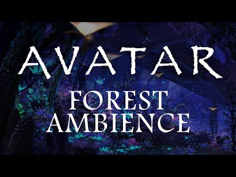 Avatar Ambience - Pandora at Night (Bioluminescence, Forest Sounds and Occasional Rain)
